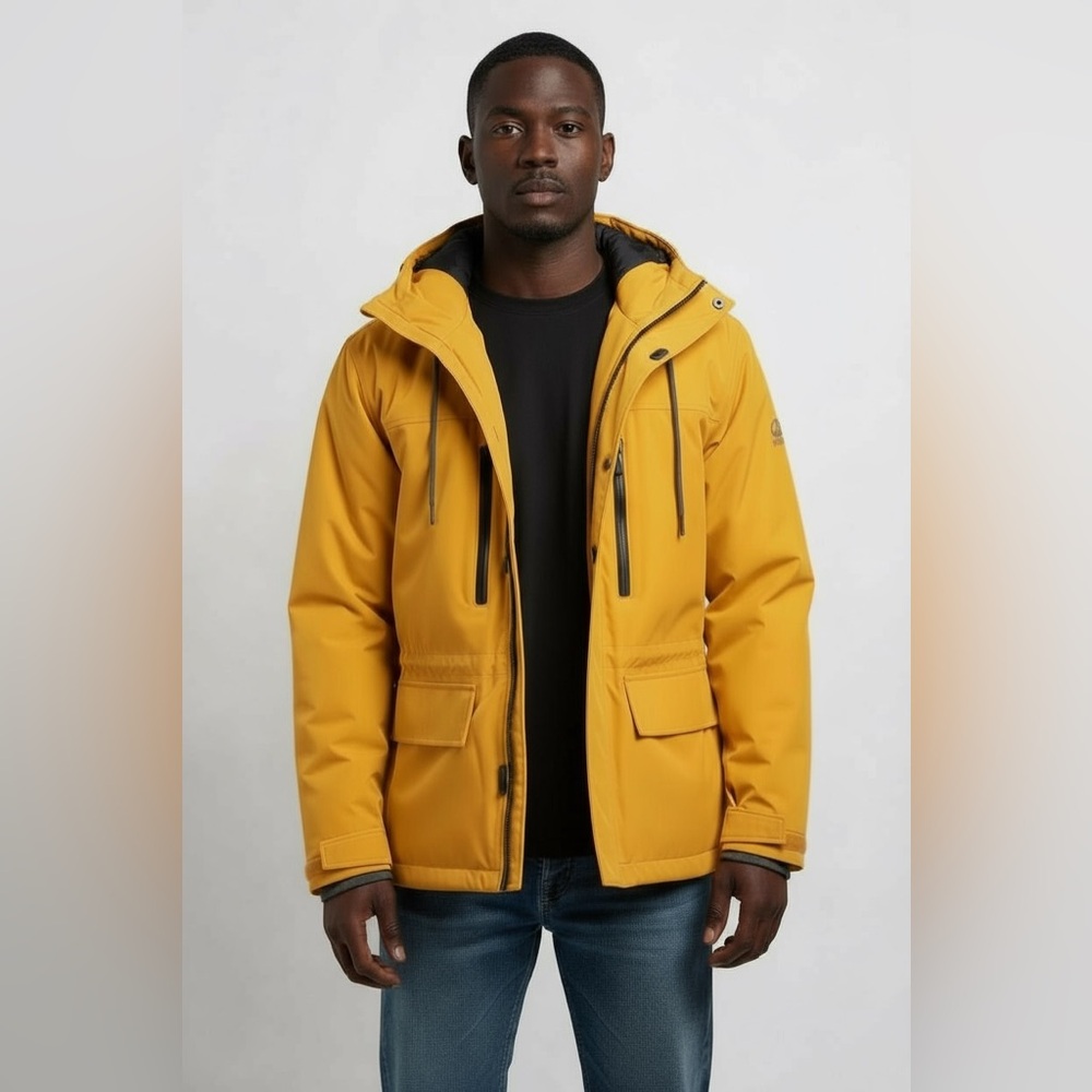 Structure Men's Mustard Hooded JACKET